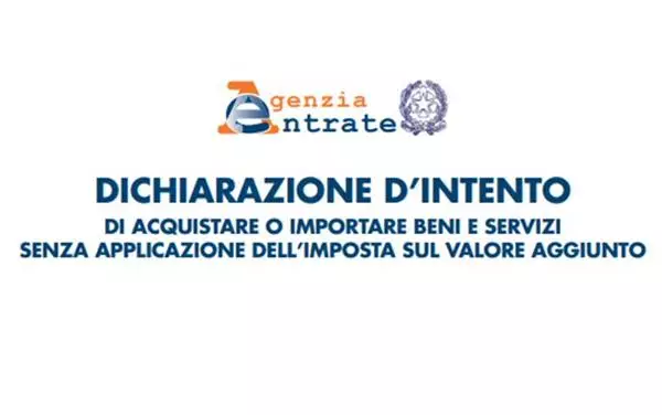 Nuovo modello per le dichiarazioni di intento