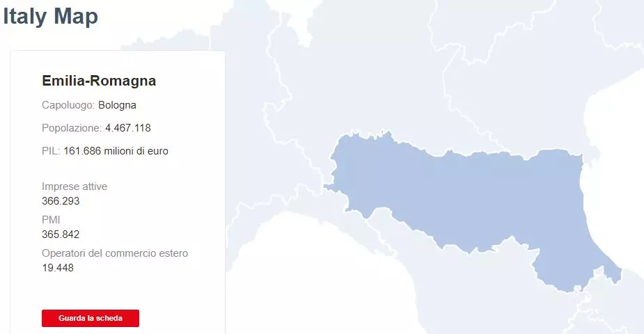 Italy Map SACE
